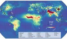 Primer mapa mundial del amoniaco atmosférico
